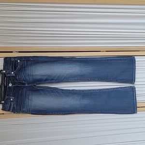 EUC Express Medium Wash Stella Bootcut Jeans Size 6 6R Thich Stich